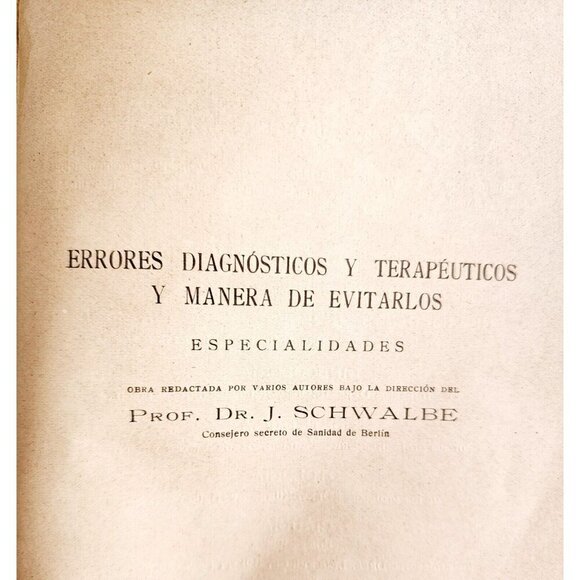 Diagnostic Errors Ear Otology 1925 1st Edition Spain Import Medical Book E40 - Picture 3 of 6